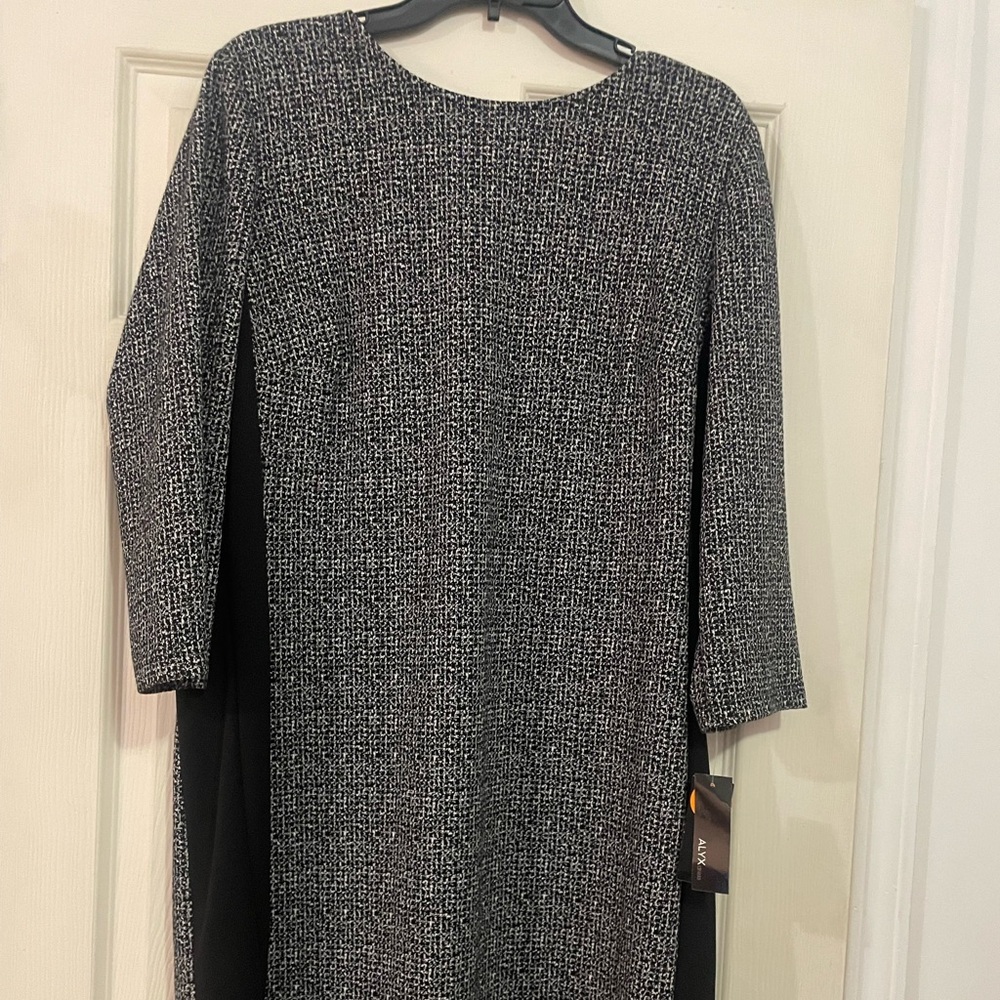 Elegant Black and Gray Dress